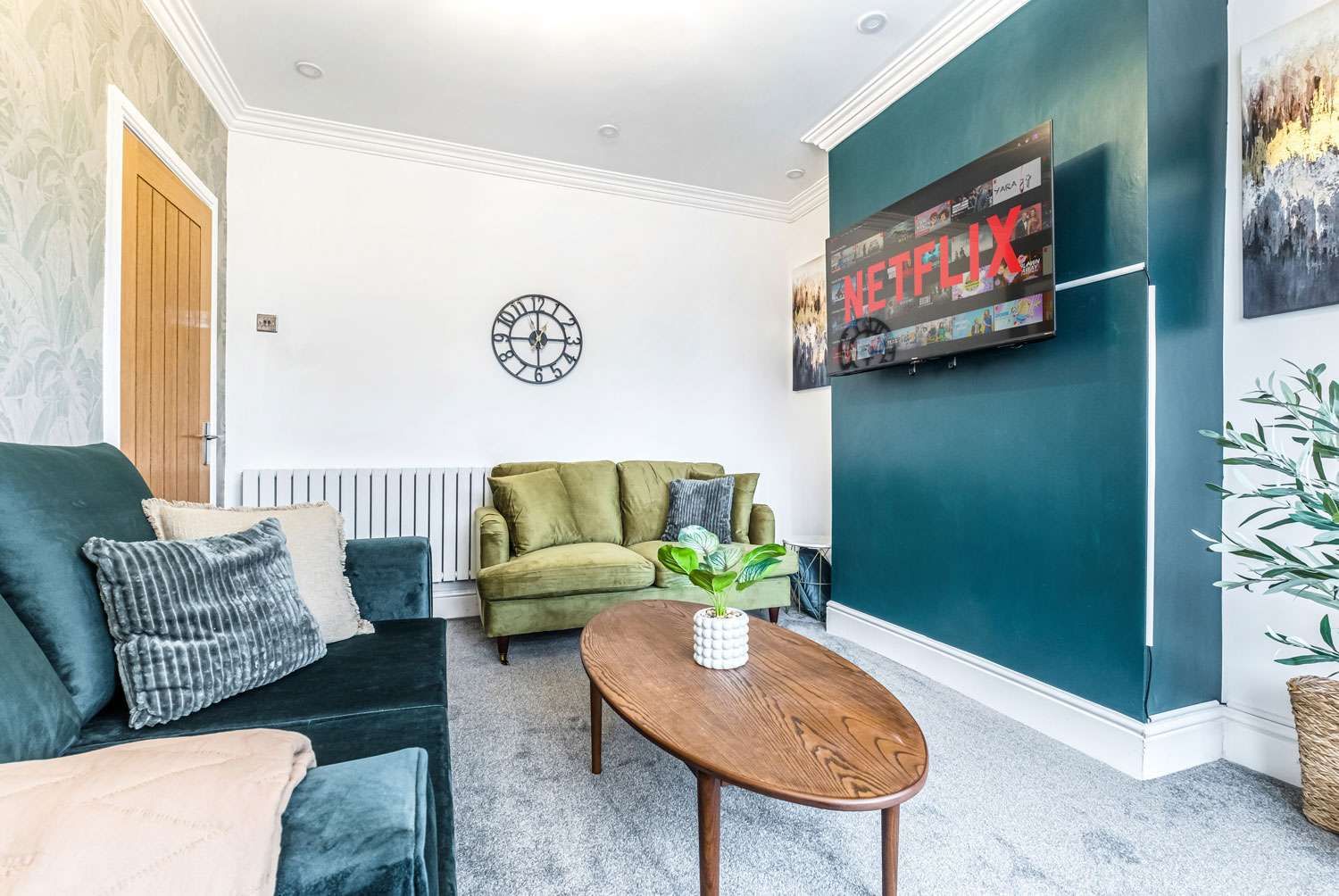 Serviced accommodation tv room